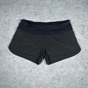 Lululemon Shorts Womens 8 Black Speed Up Low-Rise Athletic Running Workout Gym